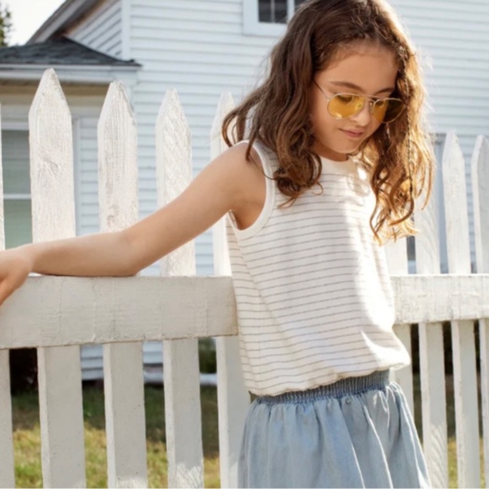 MILES THE LABEL GIRLS SLEEVELES TOP